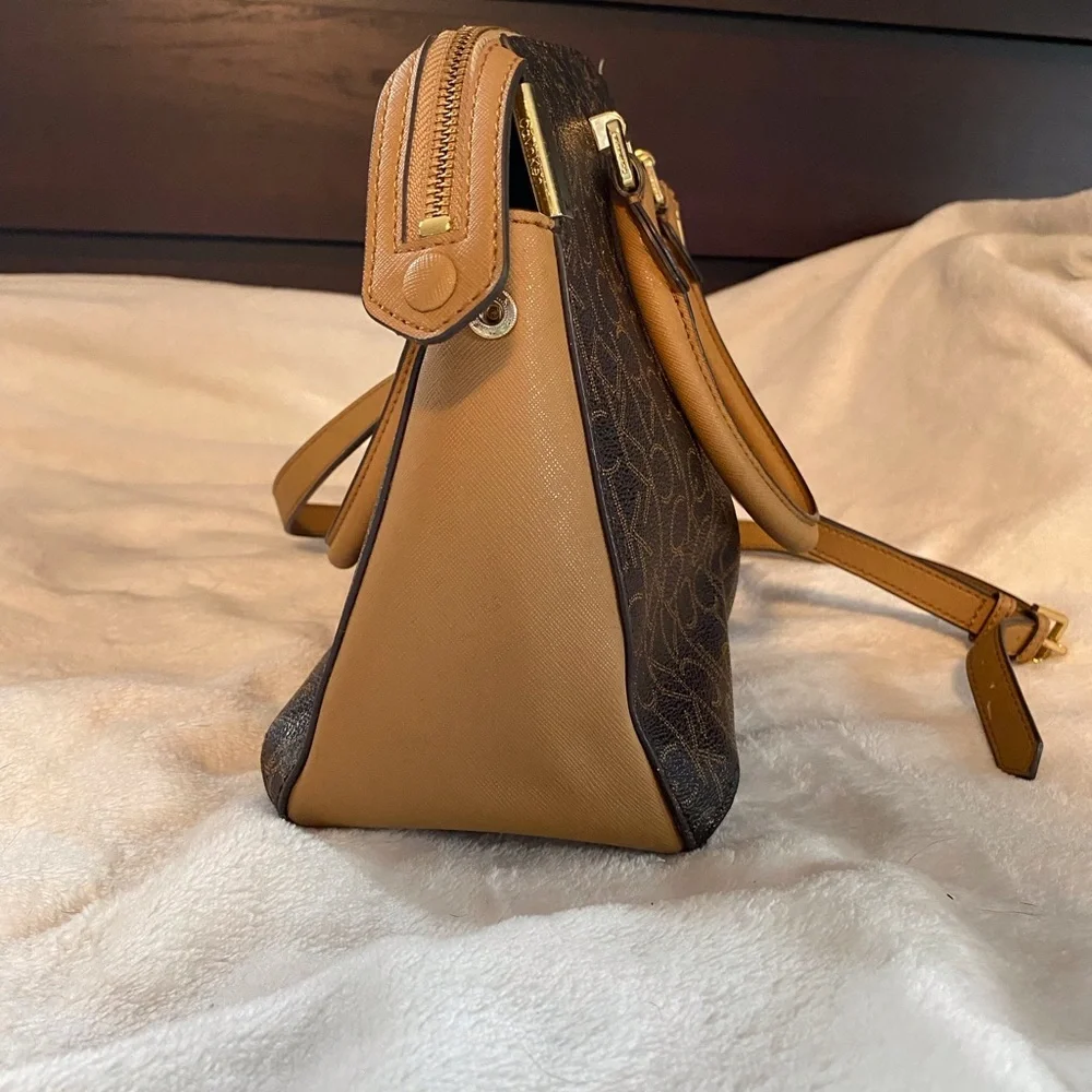 Calvin Klein‎ Tan and Brown Satchel